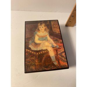 Vintage Wooden Wind Up Music box